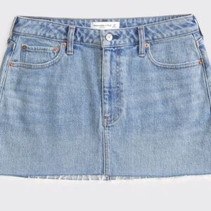 NWT Abercrombie & Fitch Curve Love Denim Mini Skirt